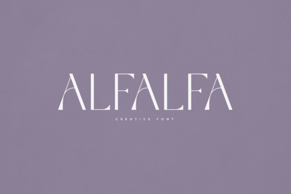 Alfalfa: A Serif Typeface for Polished Digital Branding