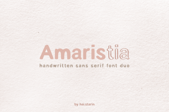 Amaristia: The Handwritten Sans Serif Font for Modern Web Design