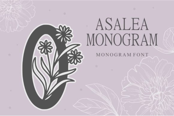 Asalea Monogram: A Premium Decorative Typeface for Campaign Design