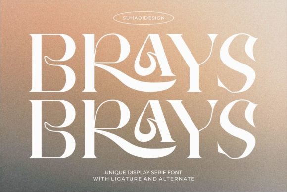 Brays Typeface: Elevating Campaign Visuals with Unique Serif Design