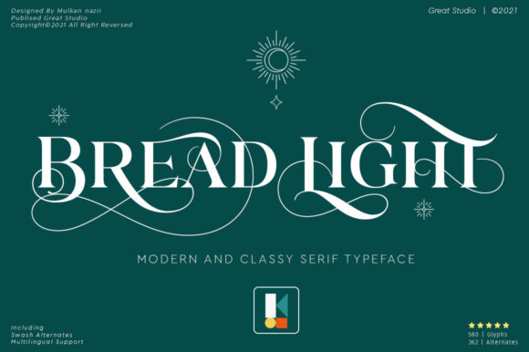 Bread Light Typeface: Elevating Brand Identity for Small Businesses