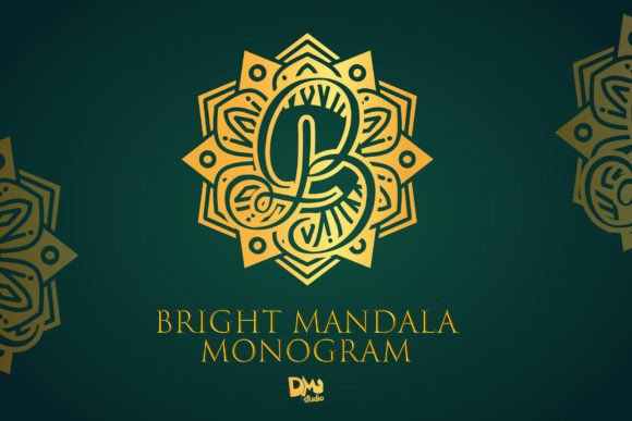 Bright Mandala Monogram: A Premium Display Typeface for Web Design