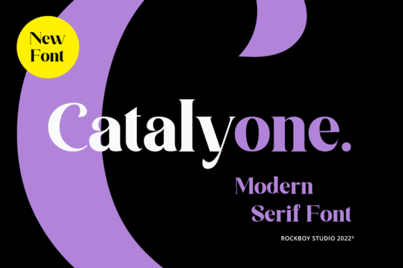 Catalyone: A Refined Serif Typeface for Modern Editorial Design