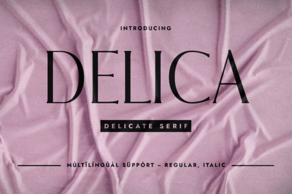 Delica: An Elegant Serif Font for Premium Branding
