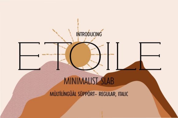 Etoile: A Slab Serif Typeface for Editorial Design