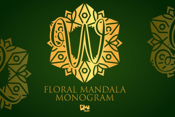 Floral Mandala Monogram: A Stylish Typeface for Modern Web Design