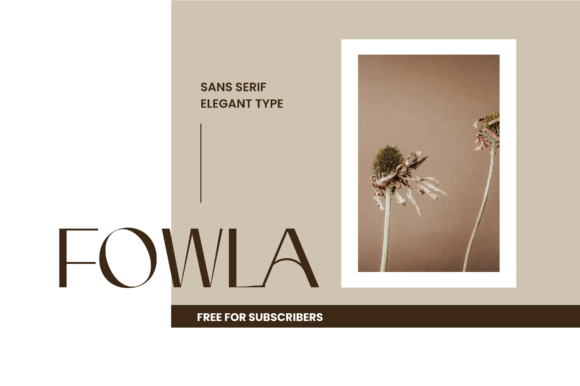 Fowla: The Modern Sans Serif Typeface for Stylish Brand Identity