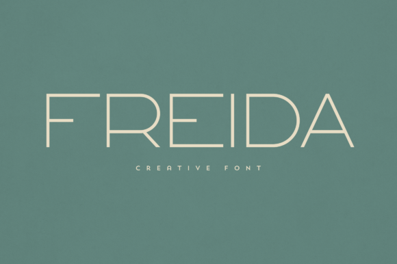 Freida Typeface: The Elegant Sans Serif for Handmade Branding