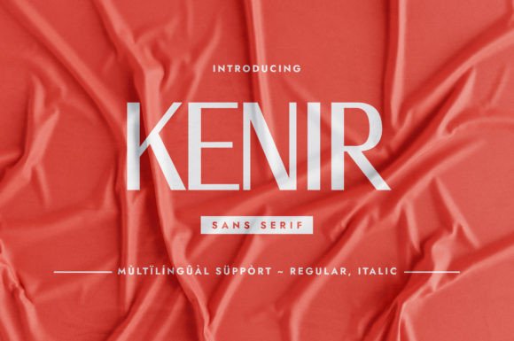 Kenir: The Elegant Sans Serif for Minimalist Craft Products