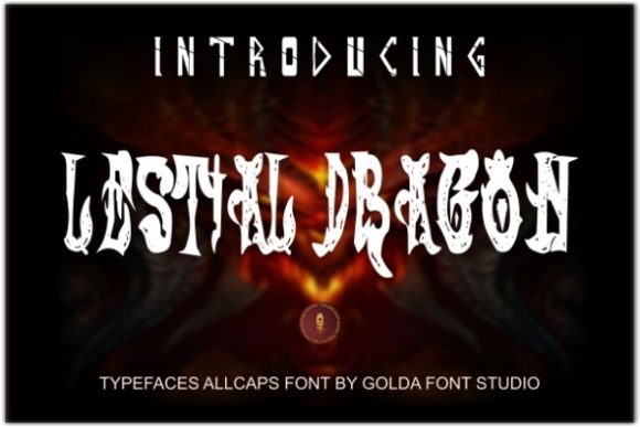 LESTIAL DRAGON: A Modern Display Typeface for Editorial Design