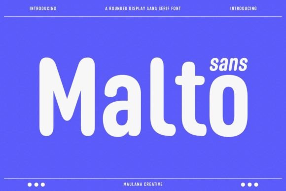Malto: The Elegant Sans Serif Typeface for Modern Web Design