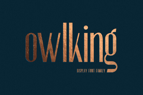 Owlking: A Tall, Elegant Display Font for Modern Editorial Design
