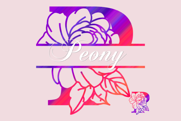 Peony Split: The Elegant Decorative Typeface for Handmade Brands