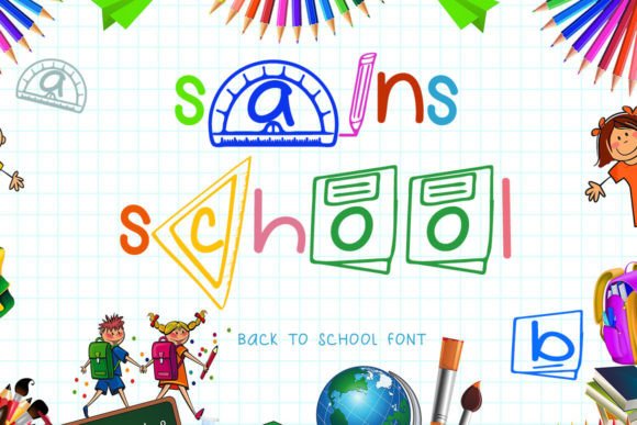 Sains School: The Creative Font for Polished Brand Identity
